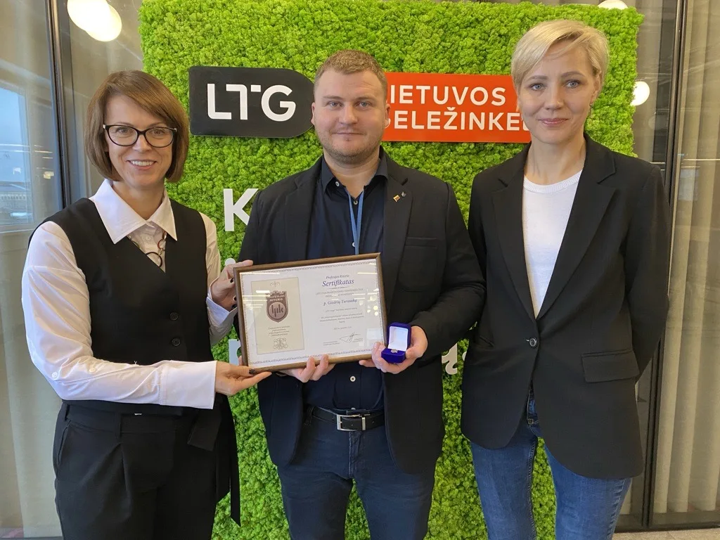 „LTG Cargo“ darbuotojas pelnė „Profesijos riterio“ apdovanojimą